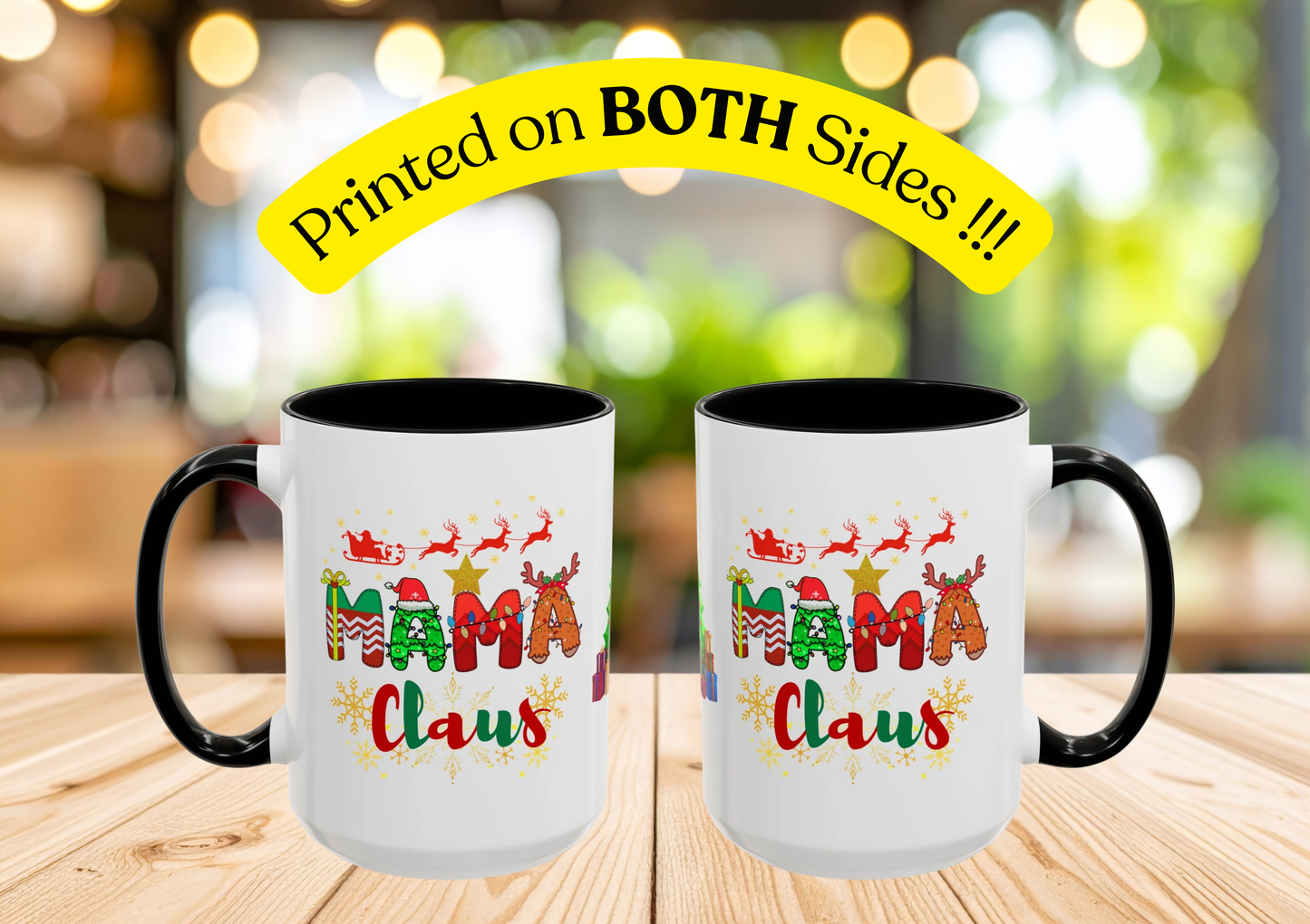 "Mama Claus" Mug (Black)