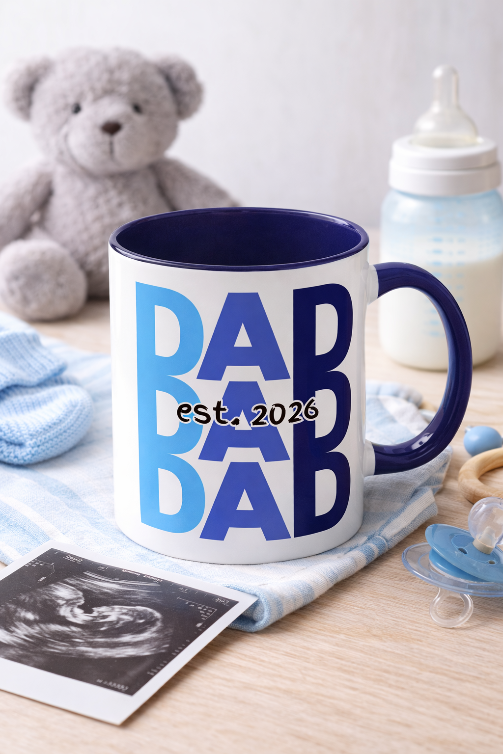 "Dad Est. 2026" Mug (Blue)
