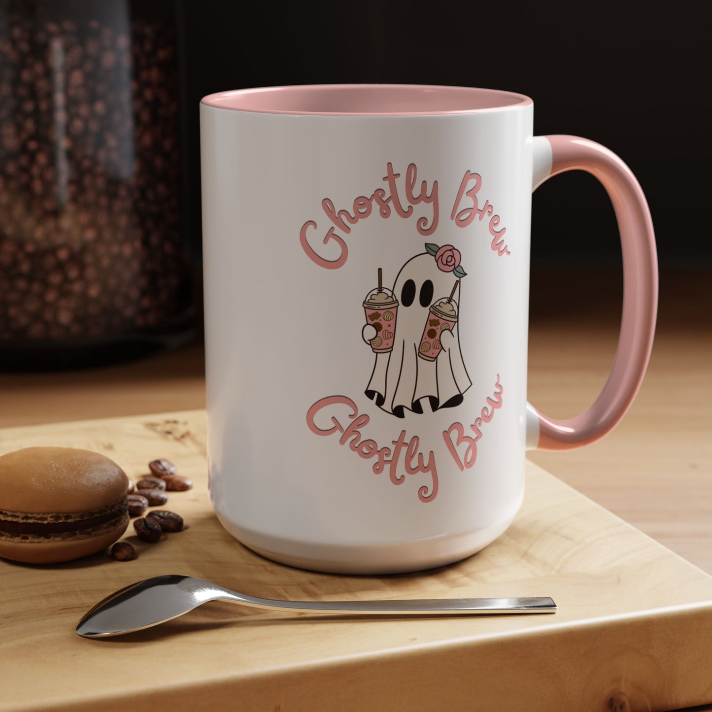 "Ghostly Brew" Mug (Pink)