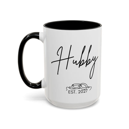 "Hubby Est. 2027" Mug (Modern)