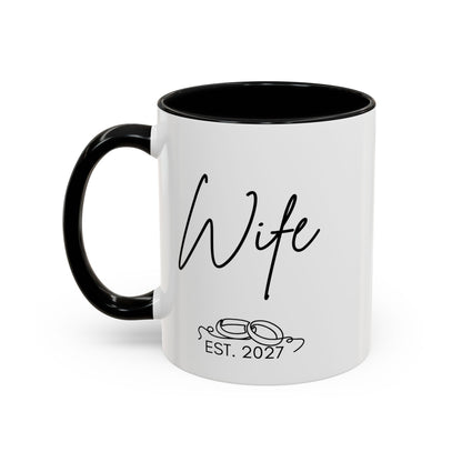 "Wife Est. 2027" Mug (Modern)