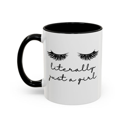 "Literally Just a Girl" Mug (Black)