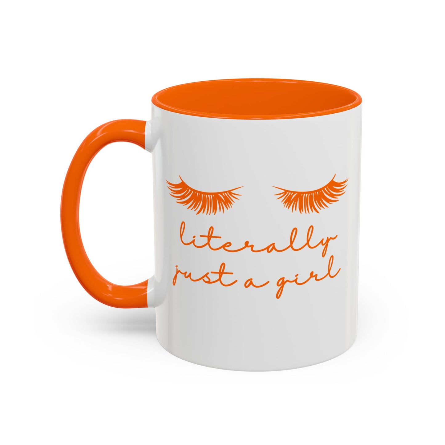 "Literally Just a Girl" Mug (Orange)