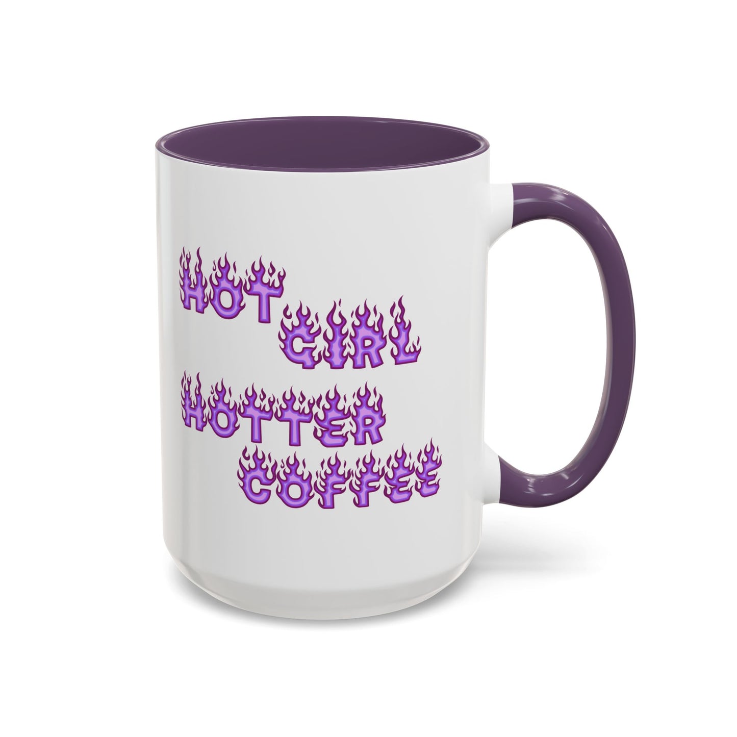 Hot Girl Hotter Coffee (Purple)