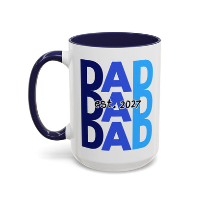 "Dad Est. 2027" Mug (Blue)