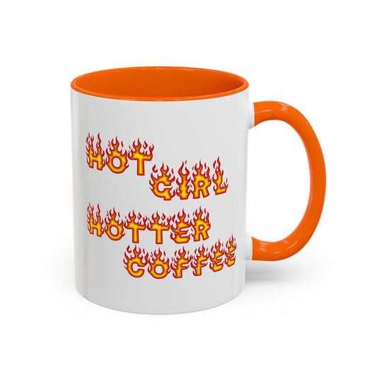 Hot Girl Hotter Coffee (Orange)