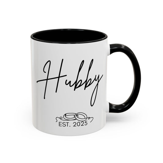 "Hubby Est. 2025" Mug (Modern)