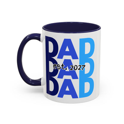 "Dad Est. 2027" Mug (Blue)
