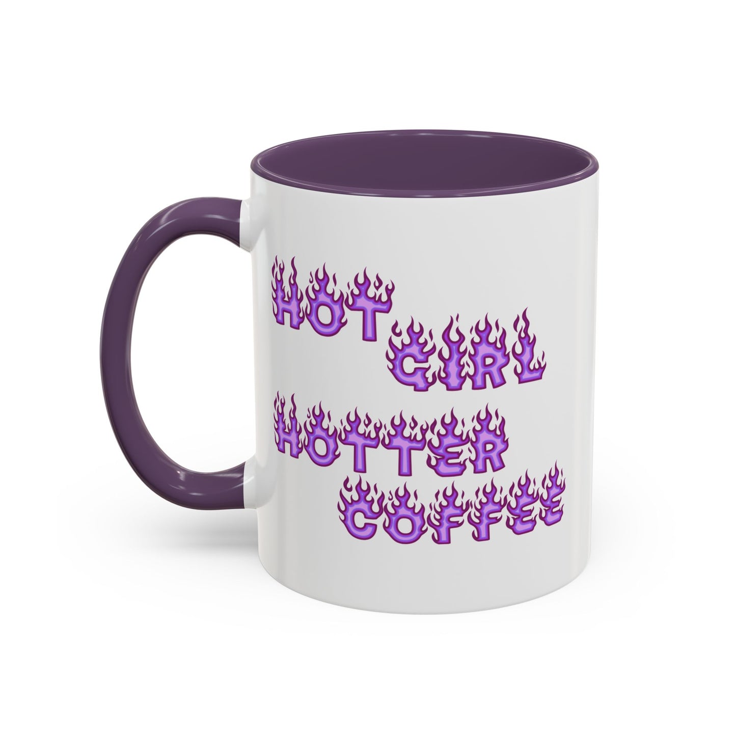 Hot Girl Hotter Coffee (Purple)