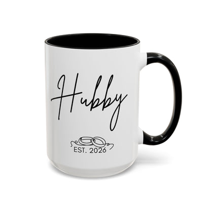 "Hubby Est. 2026" Mug (Modern)