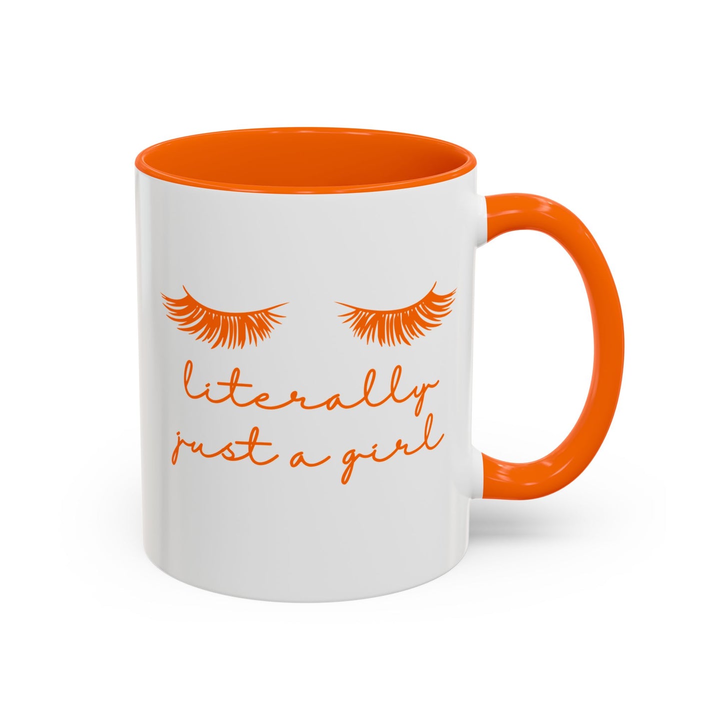 "Literally Just a Girl" Mug (Orange)