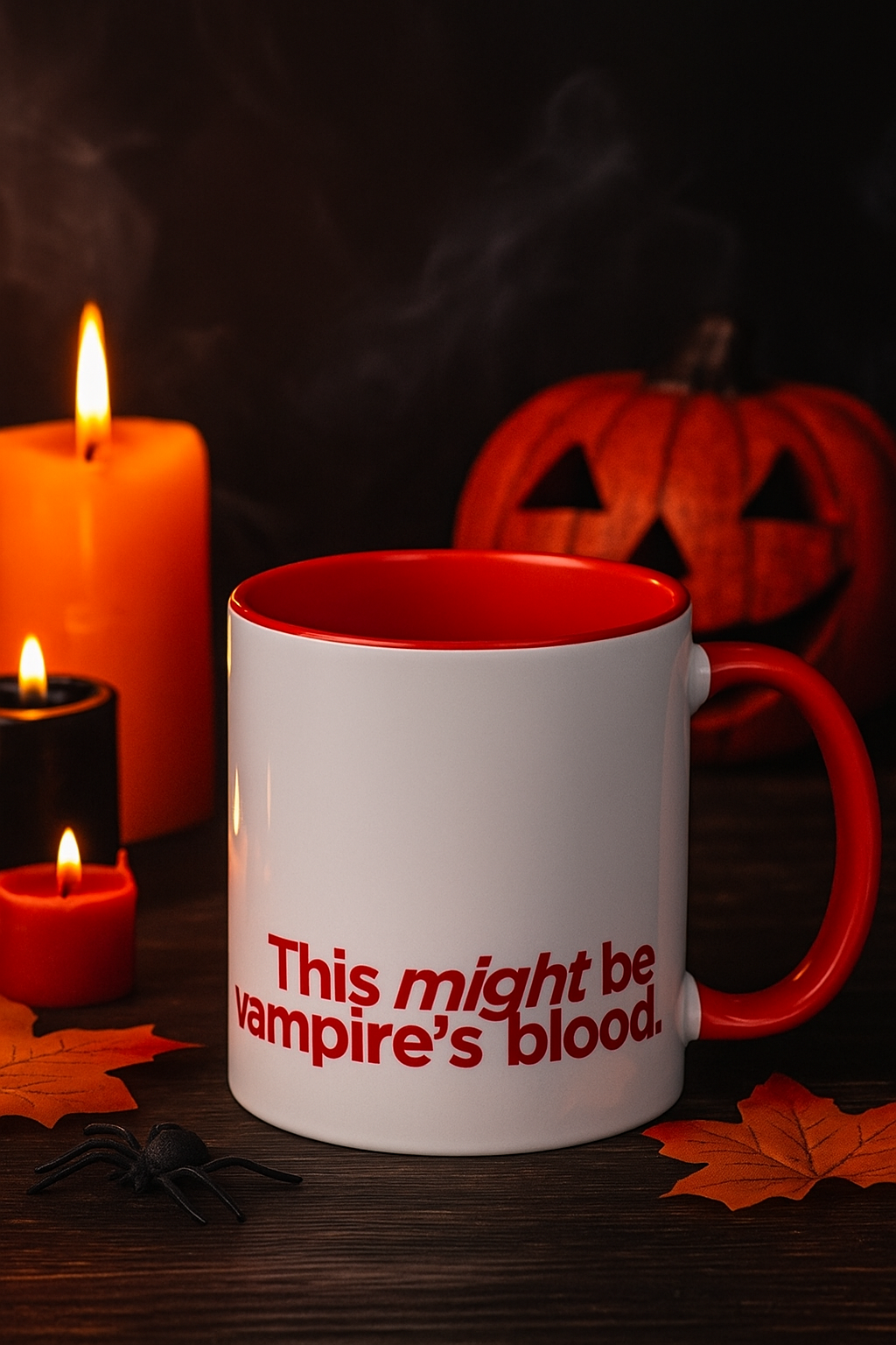"This Might Be Vampire's Blood" Mug (Red)