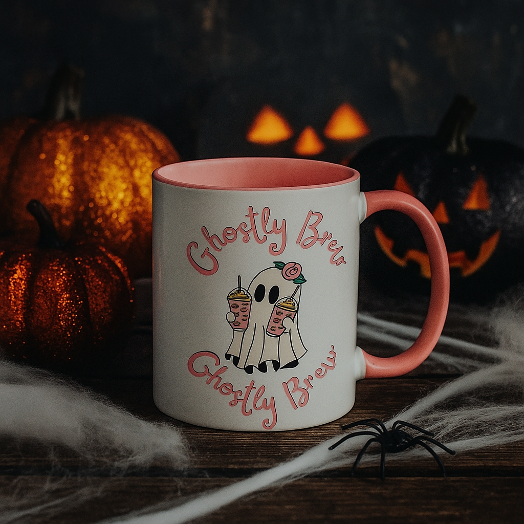 "Ghostly Brew" Mug (Pink)