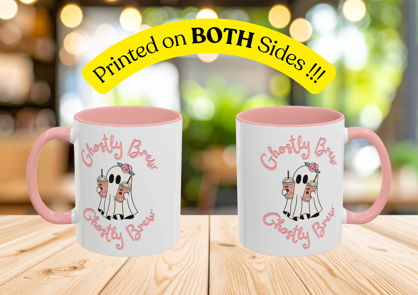 "Ghostly Brew" Mug (Pink)