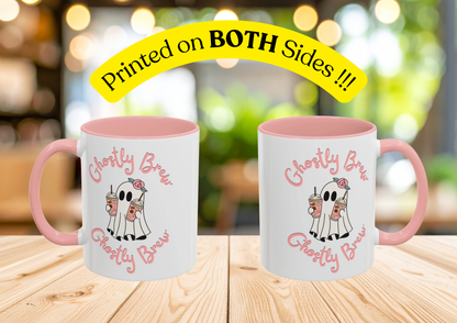 "Ghostly Brew" Mug (Pink)