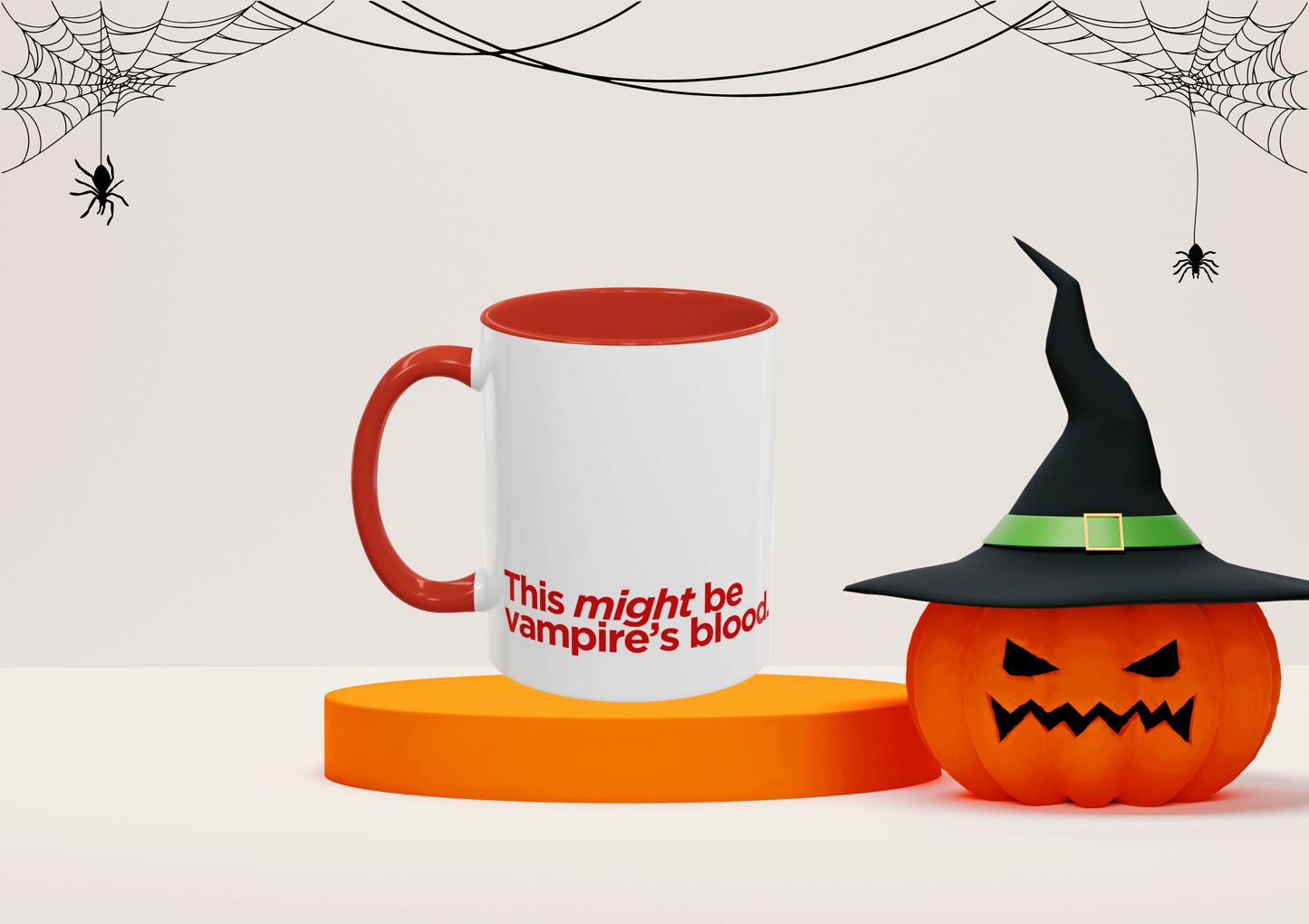 "This Might Be Vampire's Blood" Mug (Red)