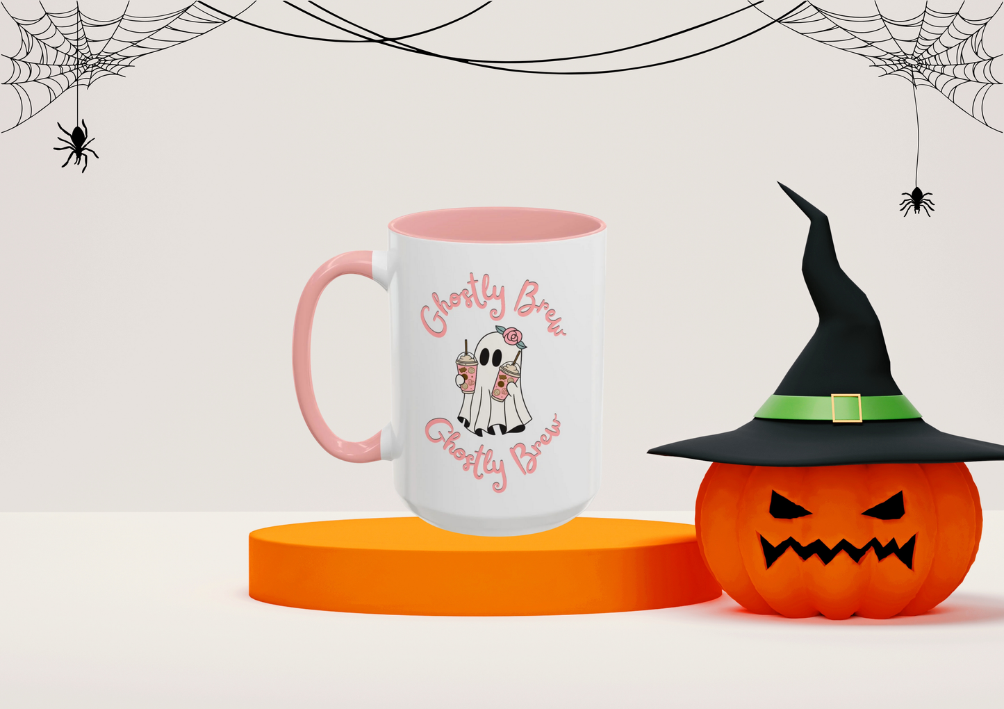 "Ghostly Brew" Mug (Pink)