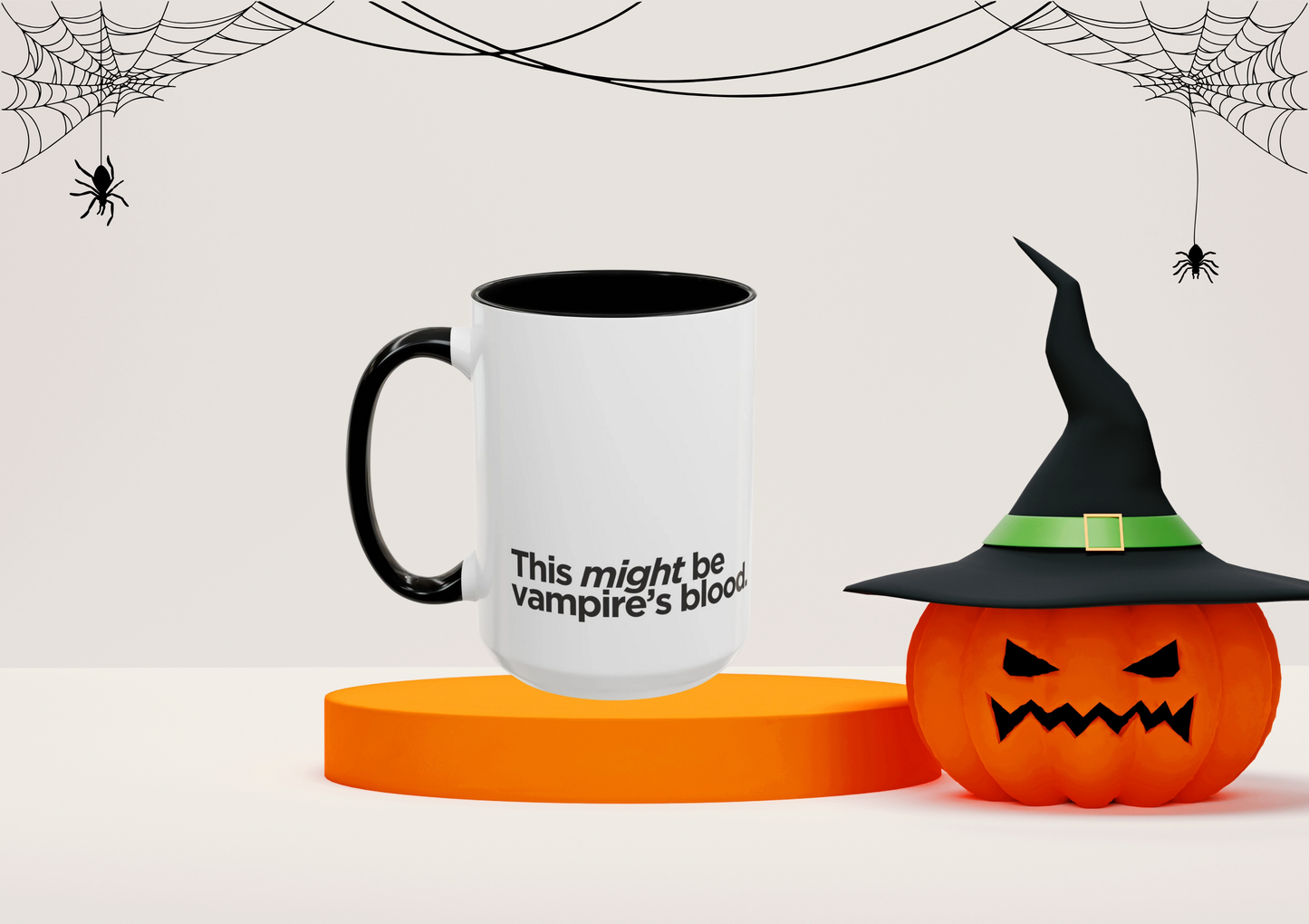 "This Might Be Vampire's Blood" Mug (Black)