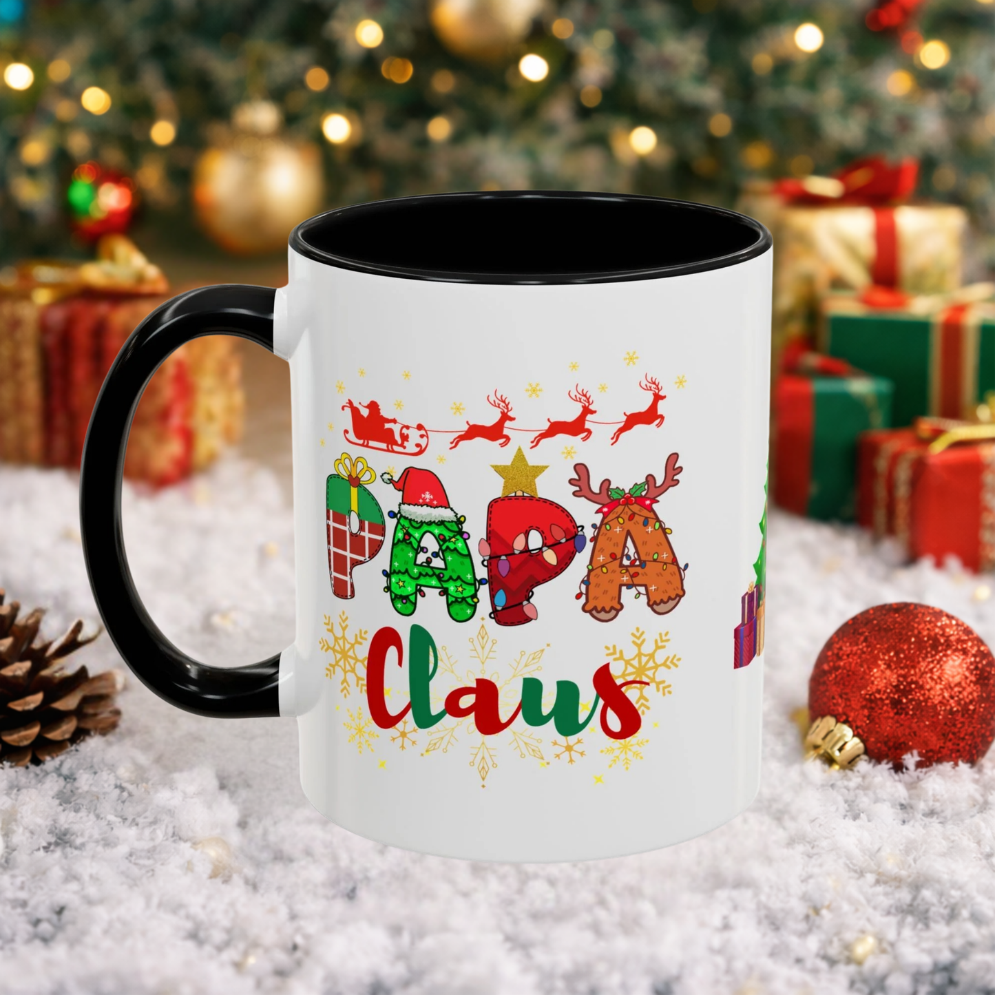 "Papa Claus" Mug (Black)