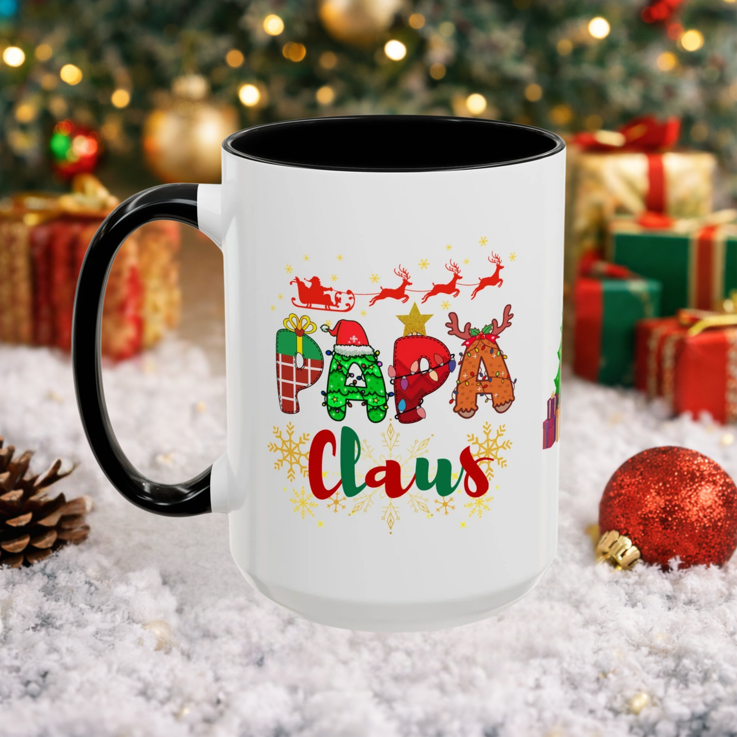 "Papa Claus" Mug (Black)