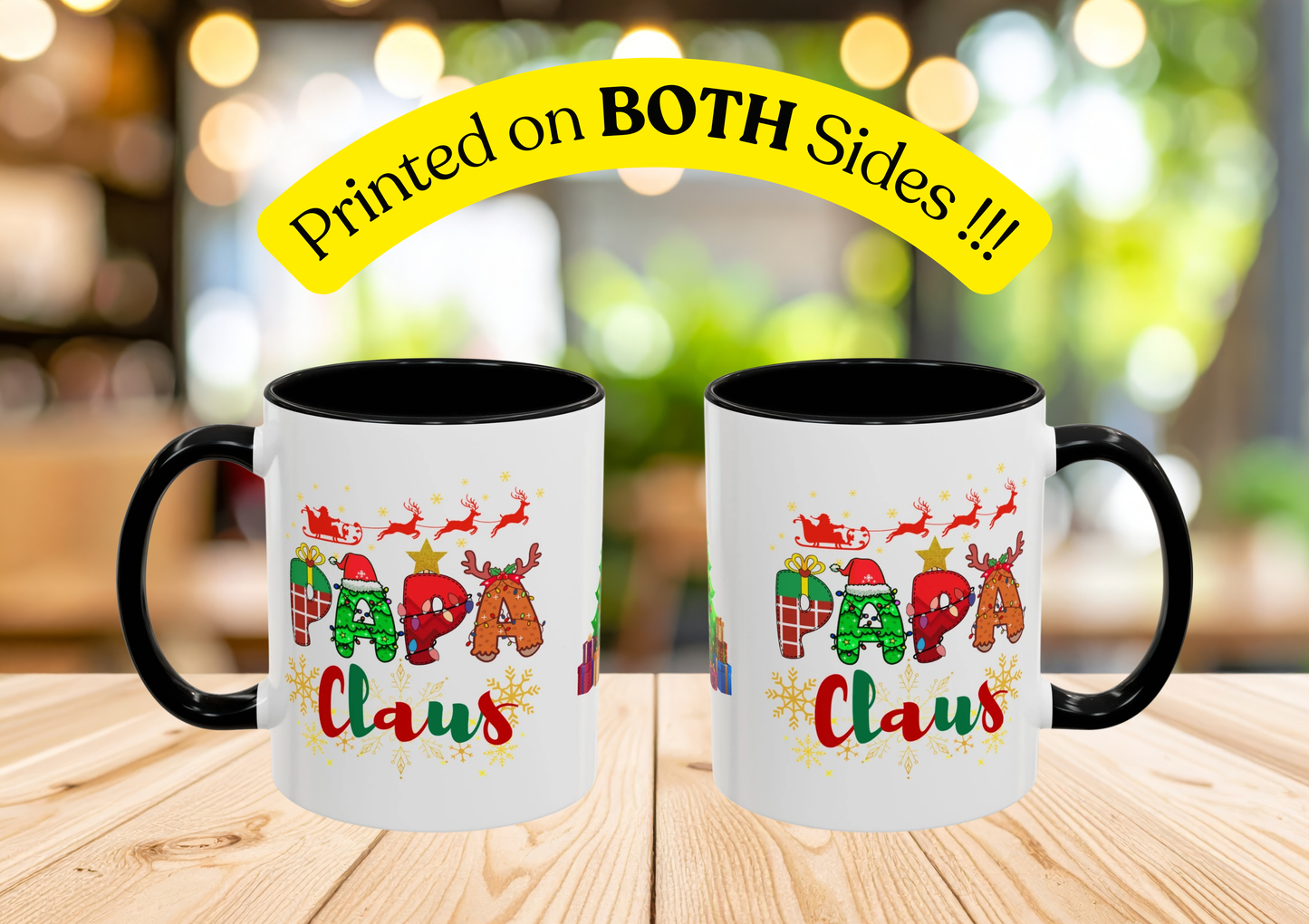 "Papa Claus" Mug (Black)