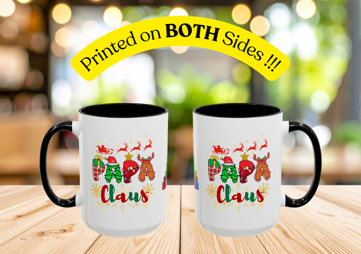 "Papa Claus" Mug (Black)
