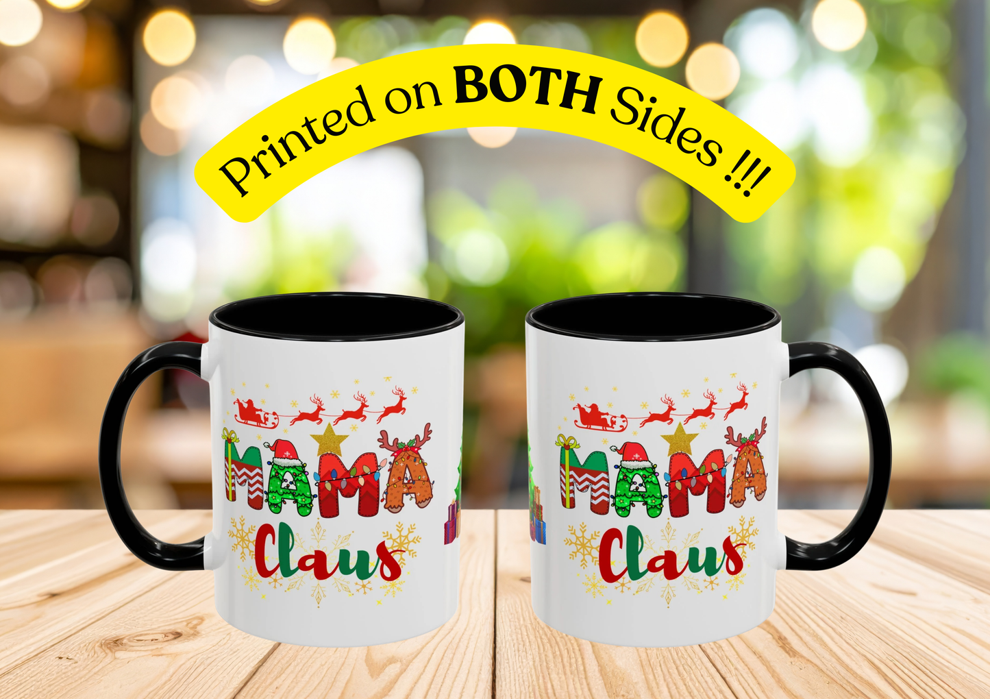 "Mama Claus" Mug (Black)