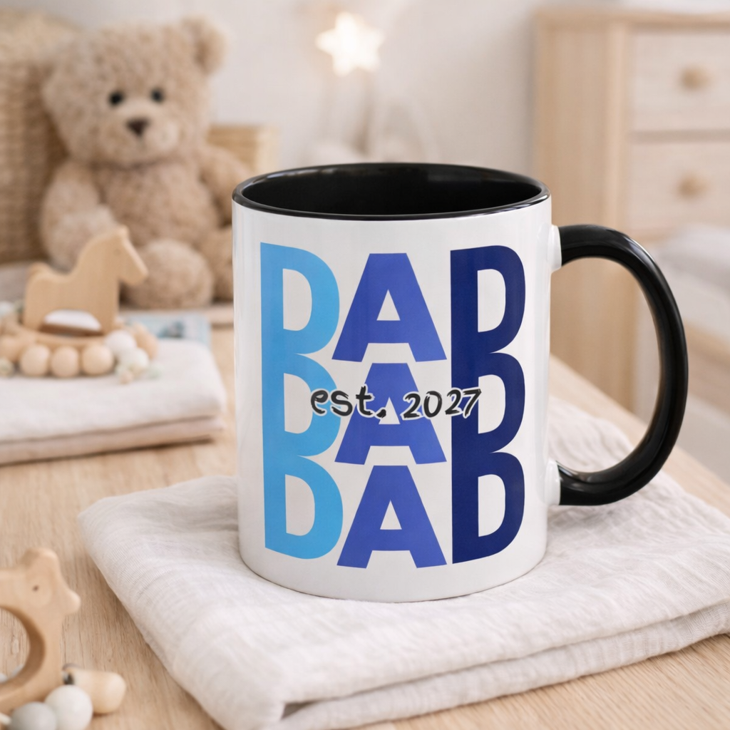 "Dad Est. 2027" Mug (Black)