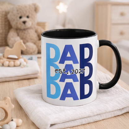 "Dad Est. 2027" Mug (Black)