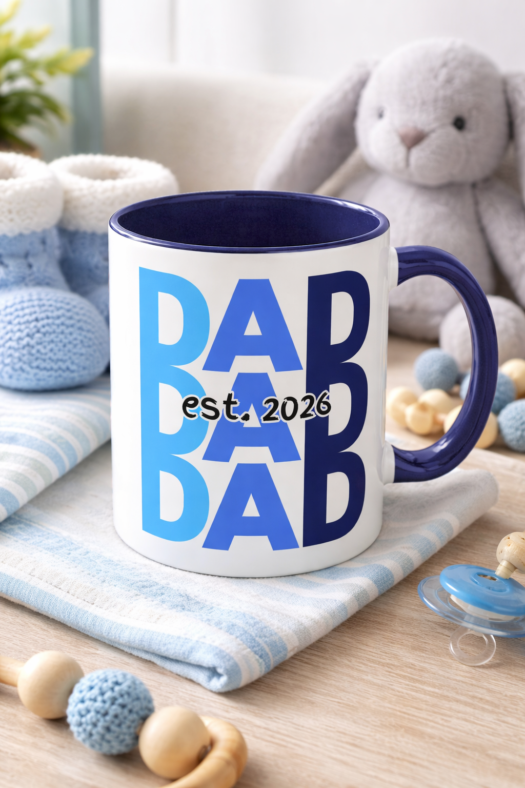 "Dad Est. 2026" Mug (Blue)