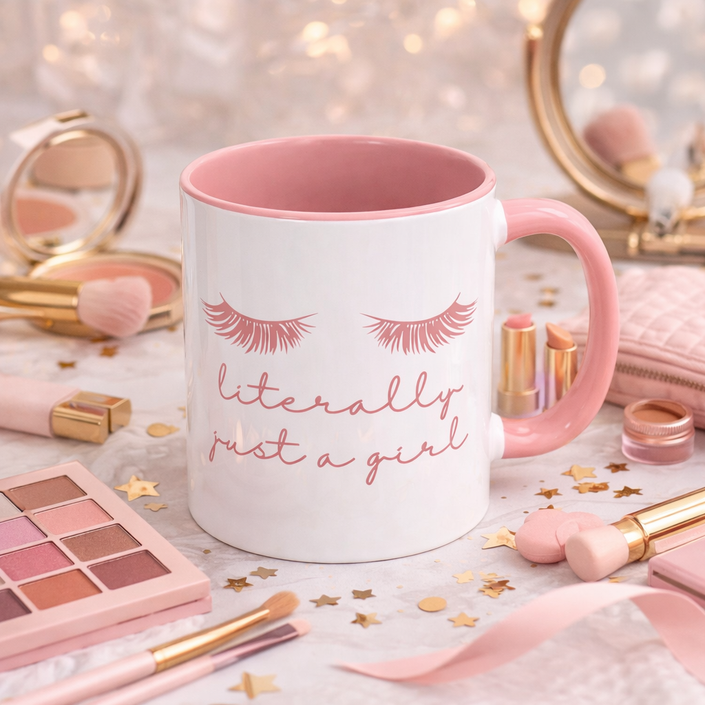 "Literally Just a Girl" Mug (Pink)