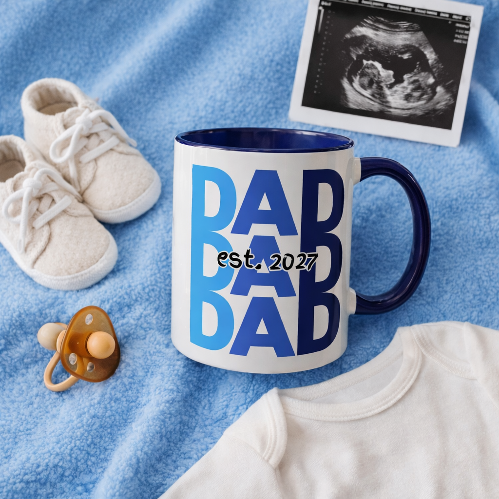 "Dad Est. 2027" Mug (Blue)