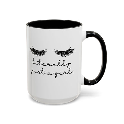 "Literally Just a Girl" Mug (Black)