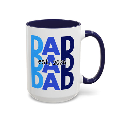 "Dad Est. 2026" Mug (Blue)
