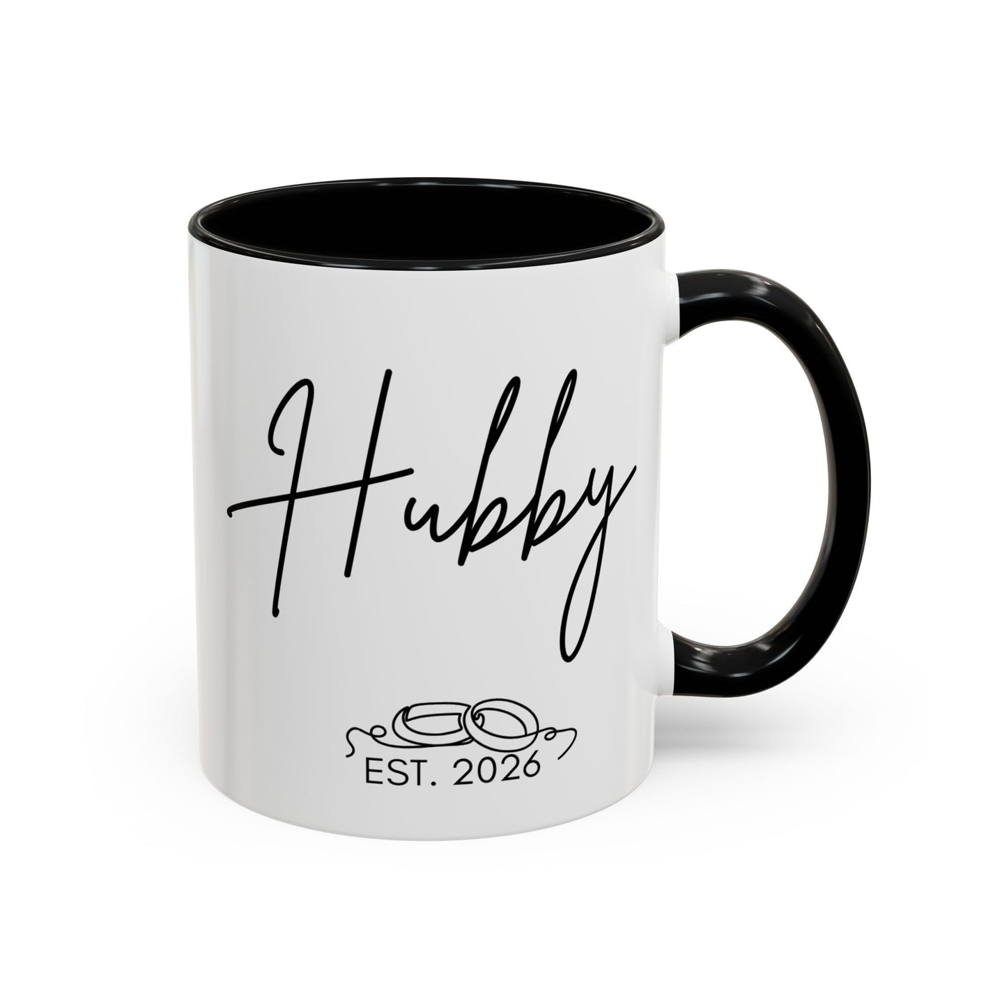 "Hubby Est. 2026" Mug (Modern)