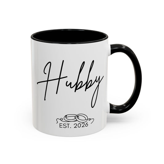 "Hubby Est. 2026" Mug (Modern)