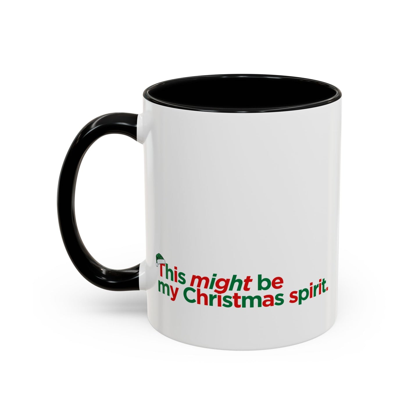 "This Might Be My Christmas Spirit" Mug (Black)