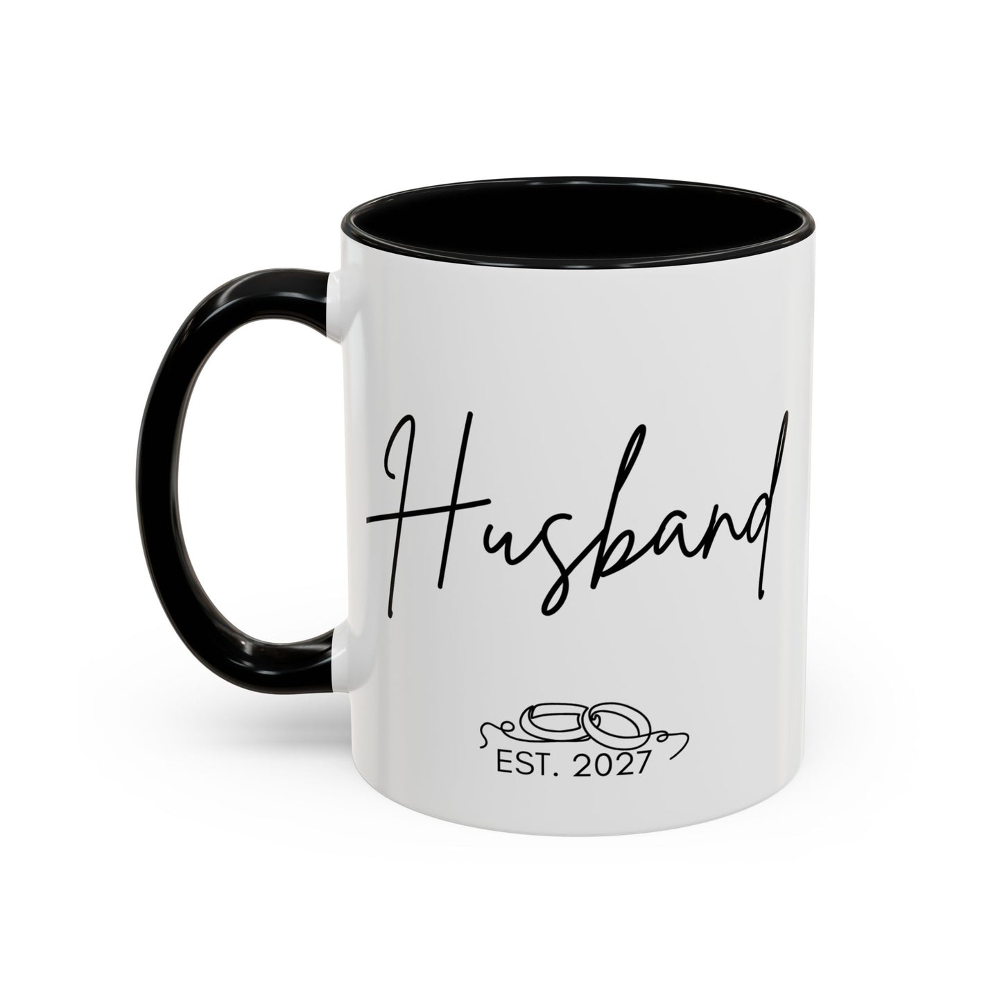"Husband Est. 2027" Mug (Modern)