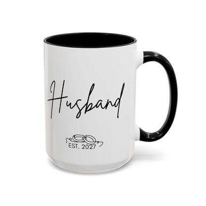 "Husband Est. 2027" Mug (Modern)