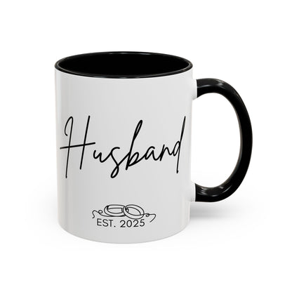 "Husband Est. 2025" Mug (Modern)