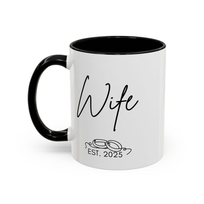 "Wife Est. 2025" Mug (Modern)