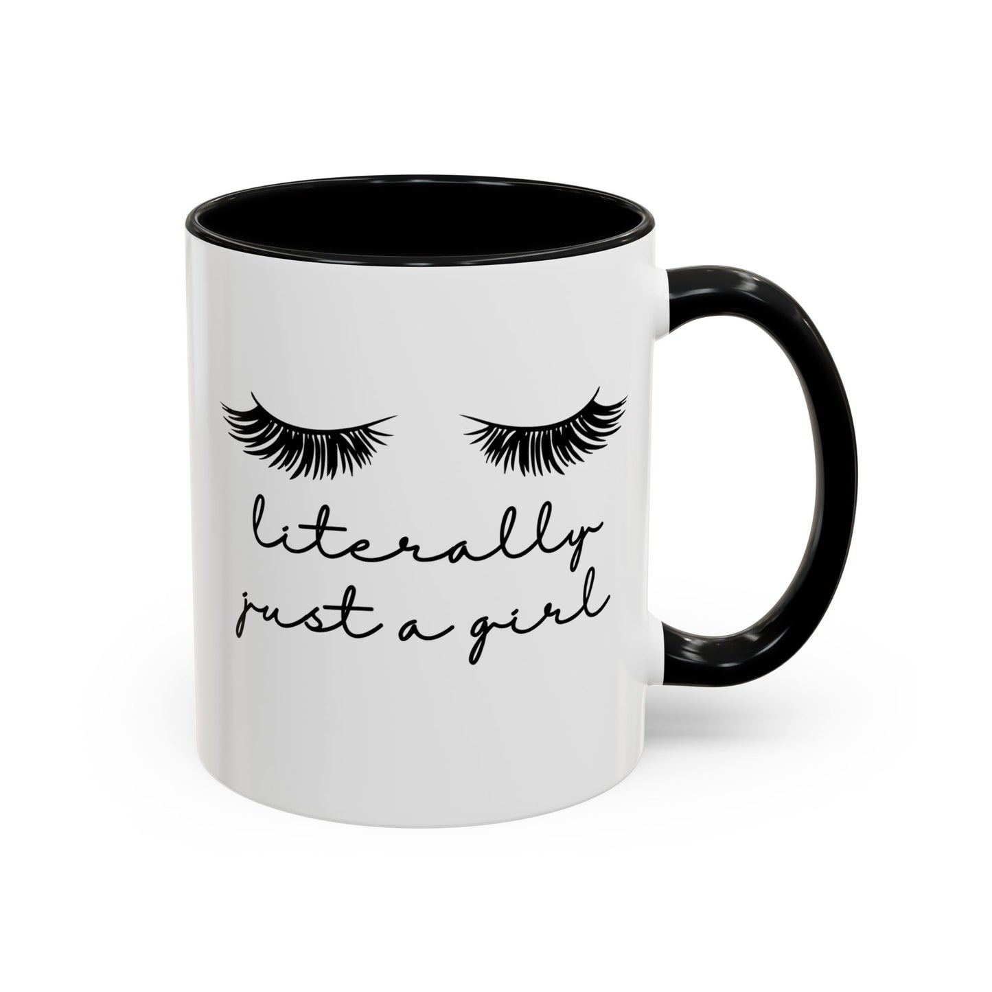 "Literally Just a Girl" Mug (Black)