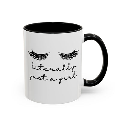 "Literally Just a Girl" Mug (Black)