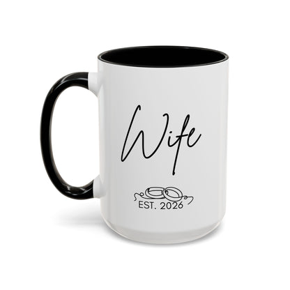 "Wife Est. 2026" Mug (Modern)
