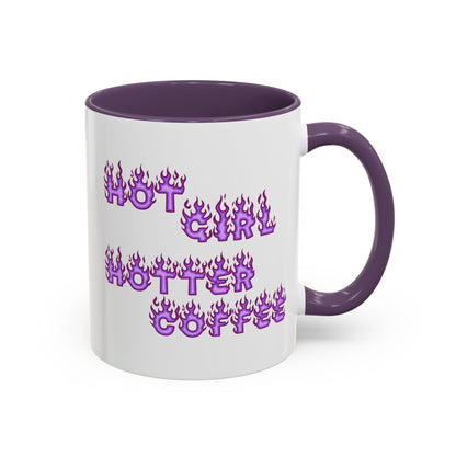 Hot Girl Hotter Coffee (Purple)