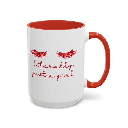 "Literally Just a Girl" Mug (Red)